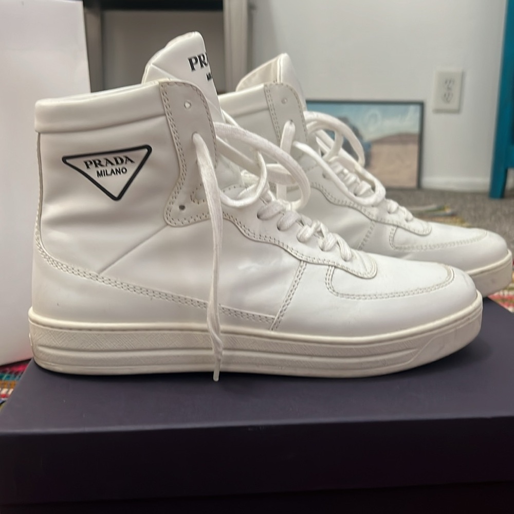Prada Calzature Donna White High Tops size 39